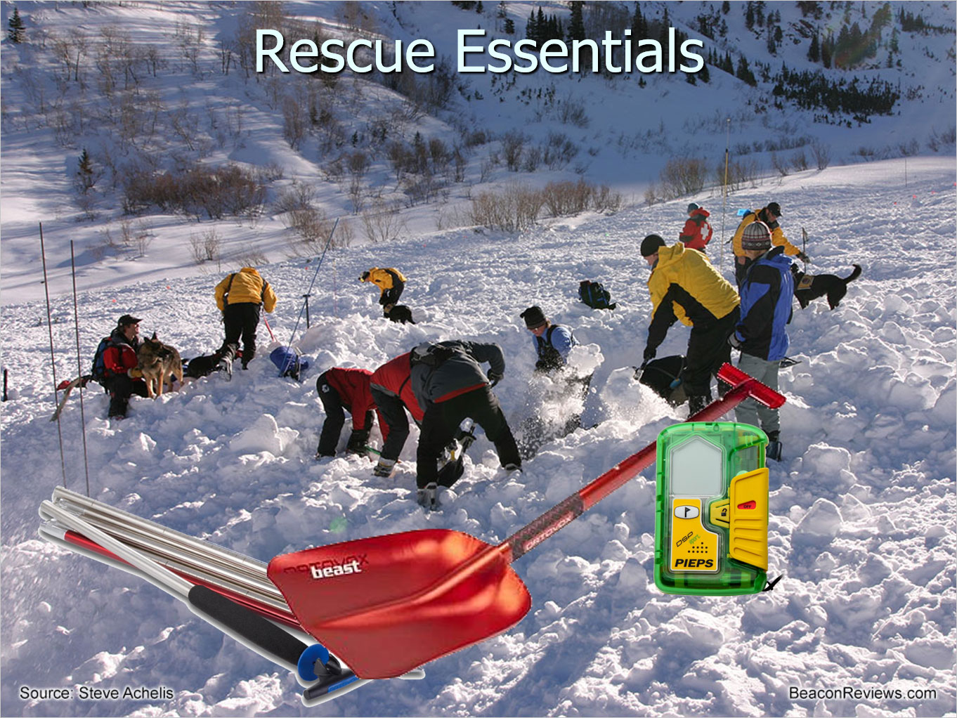 Pieps Avalanche Rescue Kit with Beacon, Probe, & Shovel – The